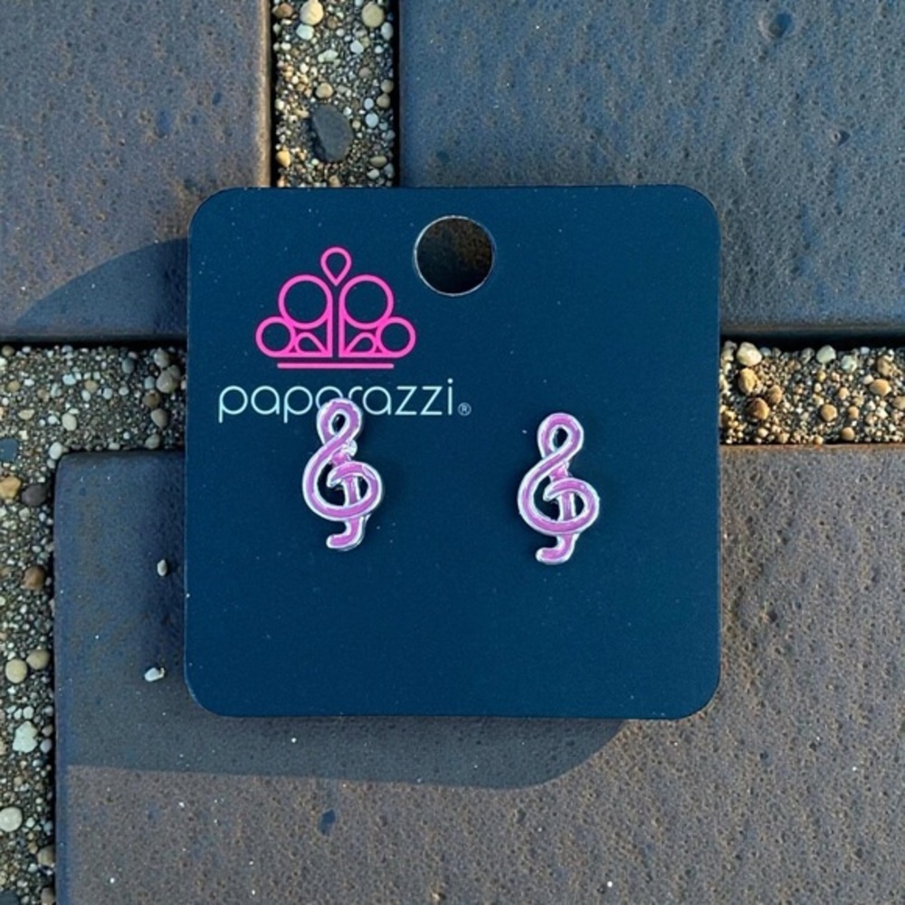 🫶🏻 Paparazzi Pink Musical Note Earrings